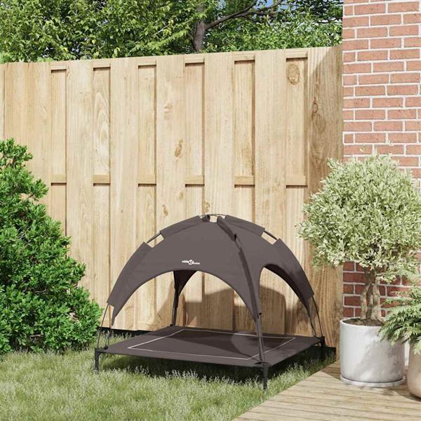 Grote foto vidaxl hondenbed bruin 90 x 81 x 80 5 cm staal dieren en toebehoren toebehoren