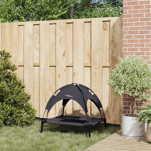 Grote foto vidaxl hondenbed zwart 76 x 62 x 70 5 cm staal dieren en toebehoren toebehoren