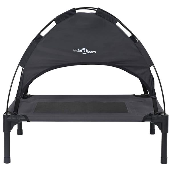 Grote foto vidaxl hondenbed zwart 76 x 62 x 70 5 cm staal dieren en toebehoren toebehoren