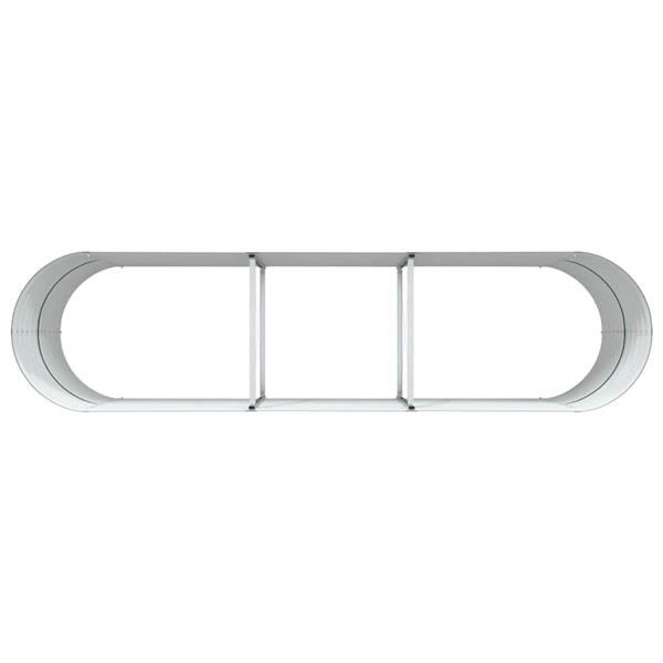 Grote foto vidaxl verhoogd bed groen 320 x 80 x 81 cm staal tuin en terras overige tuin en terras