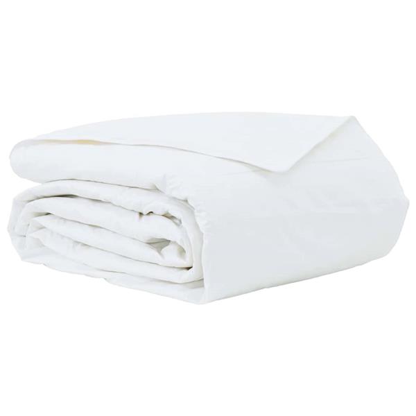 Grote foto vidaxl zomer dekbed wit 240 x 220 cm veren huis en inrichting bedden