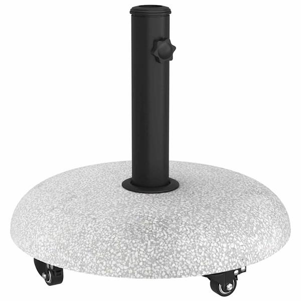 Grote foto vidaxl parasolvoet lichtgrijs 45 x 40 cm betonkleurig tuin en terras overige tuin en terras