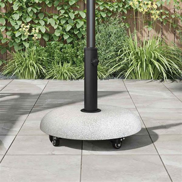 Grote foto vidaxl parasolvoet lichtgrijs 45 x 40 cm betonkleurig tuin en terras overige tuin en terras