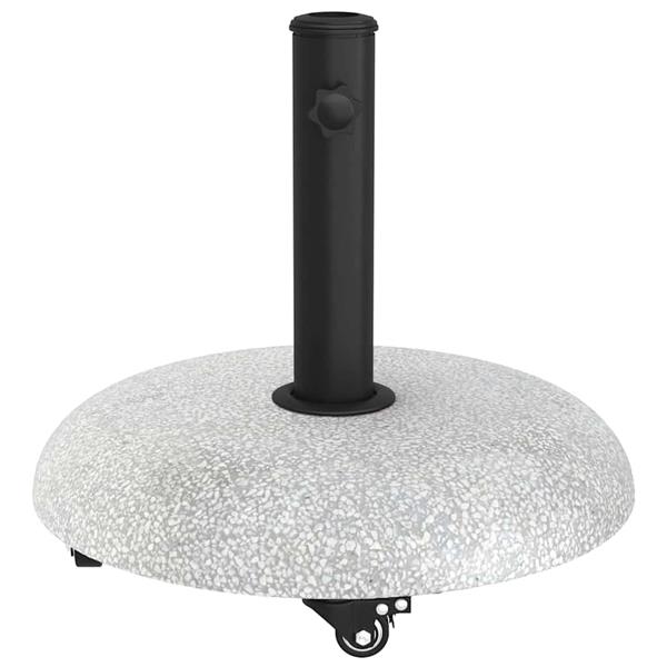 Grote foto vidaxl parasolvoet lichtgrijs 45 x 40 cm betonkleurig tuin en terras overige tuin en terras
