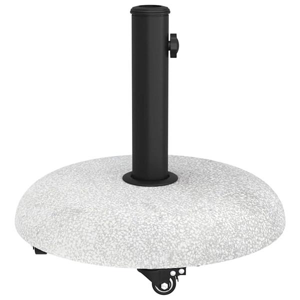 Grote foto vidaxl parasolvoet lichtgrijs 45 x 40 cm betonkleurig tuin en terras overige tuin en terras
