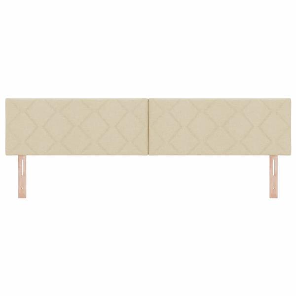 Grote foto vidaxl hoofdbord met hoofdeinde cr me 200 cm nep leer antiek en kunst stoelen en banken