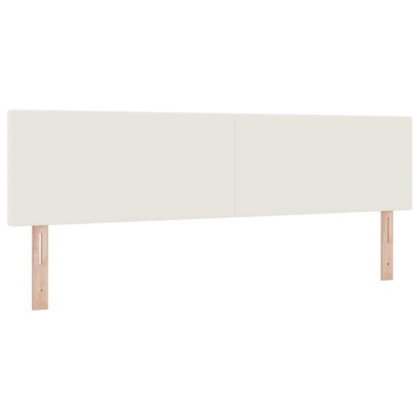 Grote foto vidaxl hoofdbord met hoofdeinde cr me 180 cm nep leer antiek en kunst stoelen en banken