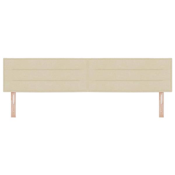 Grote foto vidaxl hoofdbord met hoofdeinde cr me 200 cm nep leer antiek en kunst stoelen en banken