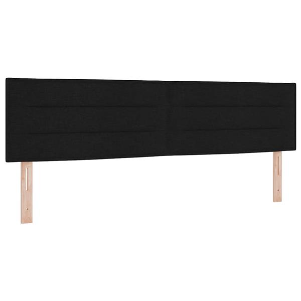 Grote foto vidaxl hoofdbord met hoofdeinde zwart 180 cm nep leer antiek en kunst stoelen en banken