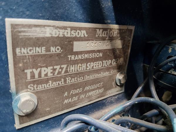 Grote foto fordson e27n fordson blauwe reiger agrarisch tractoren