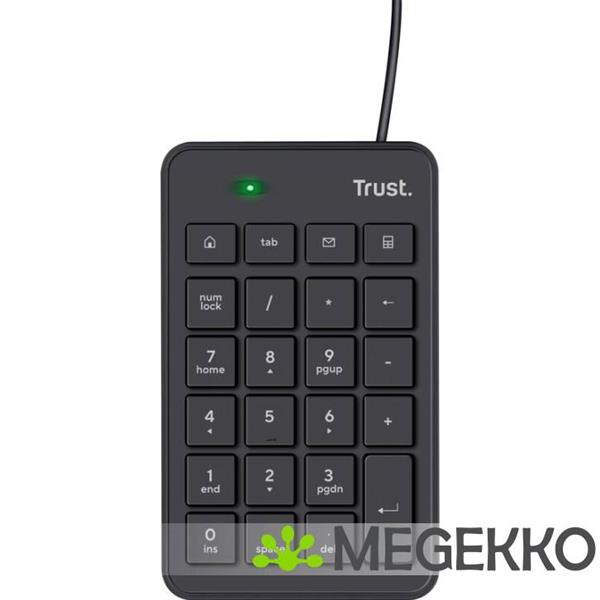 Grote foto trust xalas numeriek toetsenbord zwart computers en software toetsenborden