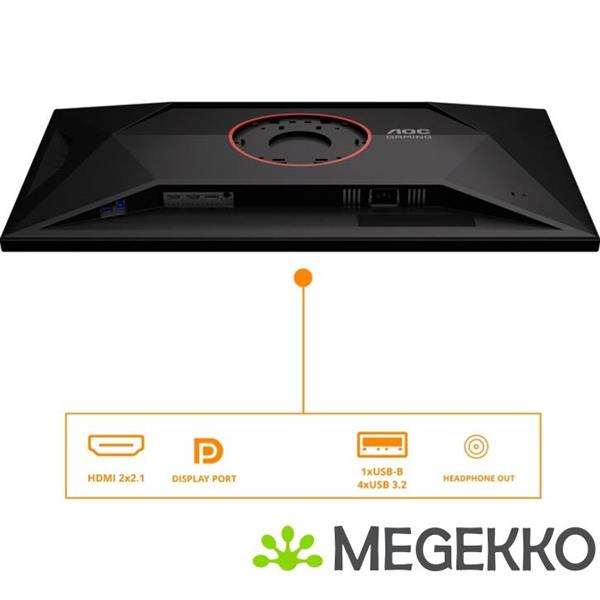 Grote foto aoc g4 u32g4u 31.5 4k ultra hd 160hz full hd 320hz dual mode gaming monitor computers en software overige computers en software