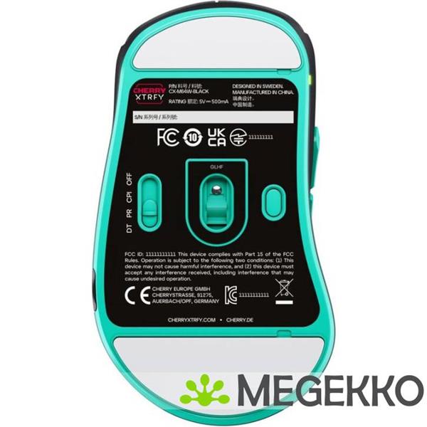 Grote foto cherry xtrfy m64 zwart ergonomische draadloze gaming muis computers en software overige computers en software