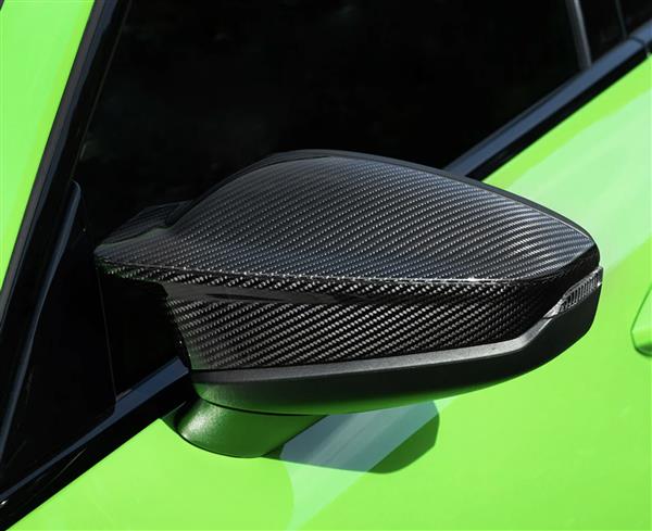 Grote foto dit betreft een set audi rs3 8y facelift sq carbon spiegelkappen auto onderdelen tuning en styling