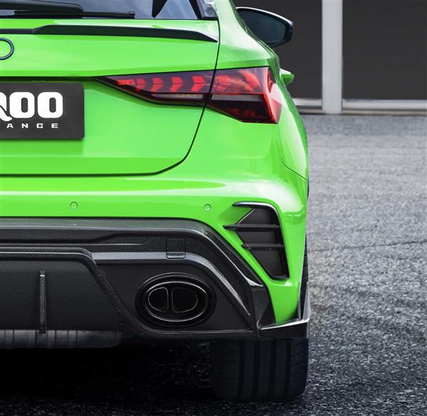 Grote foto dit betreft een set audi rs3 8y facelift sq carbon achtbumper inleg auto onderdelen tuning en styling