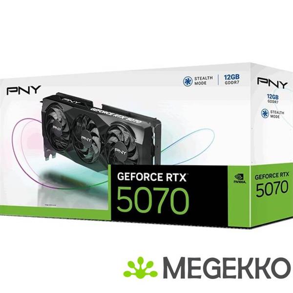 Grote foto pny geforce rtx 5070 12gb triple fan computers en software videokaarten