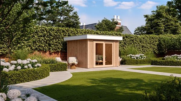 Grote foto maatwerk houten overkappingen tuinkamers. tuin en terras tuinhuisjes en blokhutten