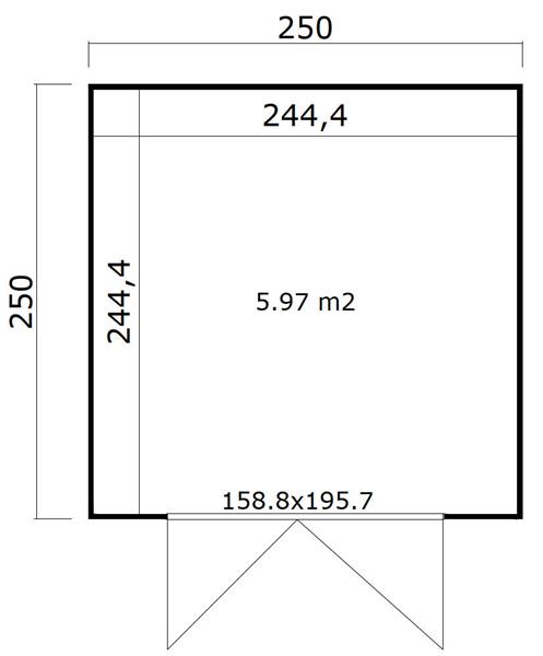 Grote foto tuinhuis quby 250x250 tuin en terras tuinhuisjes en blokhutten