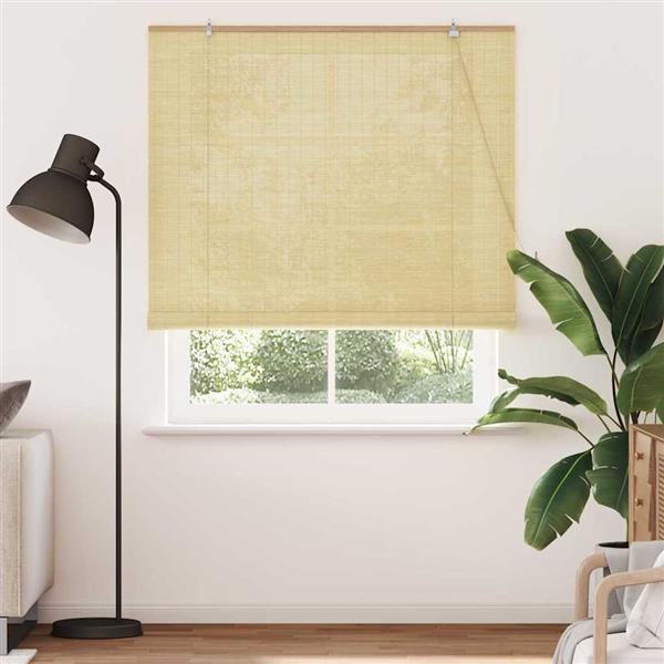 Grote foto vidaxl rolgordijn met gordijnen natuur 150 x 220 cm bamboe huis en inrichting gordijnen en lamellen