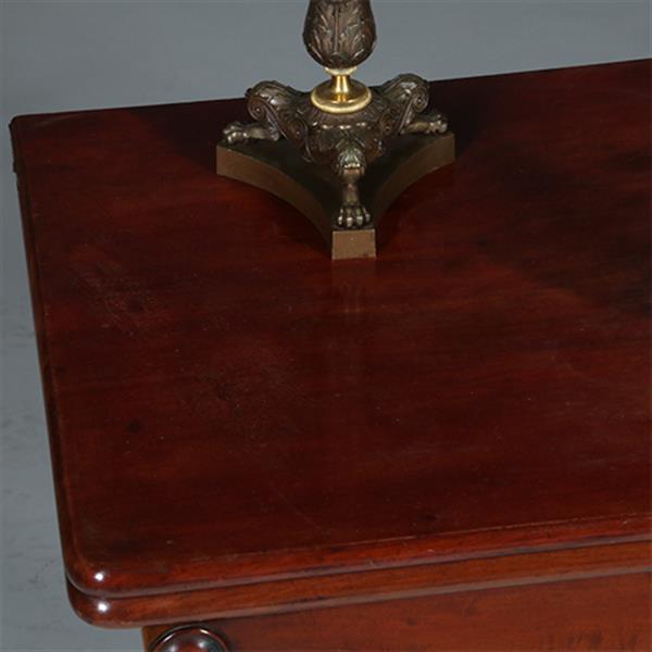 Grote foto mahonie wandtafel uitklapbaar tot vierkante theetafel of speeltafel no.311305 antiek en kunst stoelen en banken