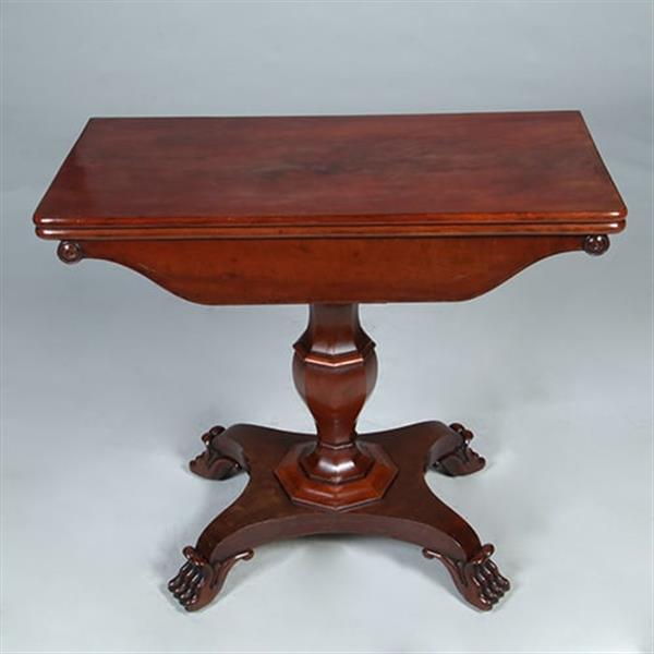 Grote foto mahonie wandtafel uitklapbaar tot vierkante theetafel of speeltafel no.311305 antiek en kunst stoelen en banken