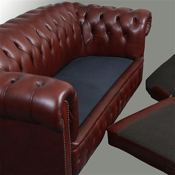 Grote foto vintage winchester furniture chesterfield bank 2.5 seater rust no.330330 antiek en kunst stoelen en banken