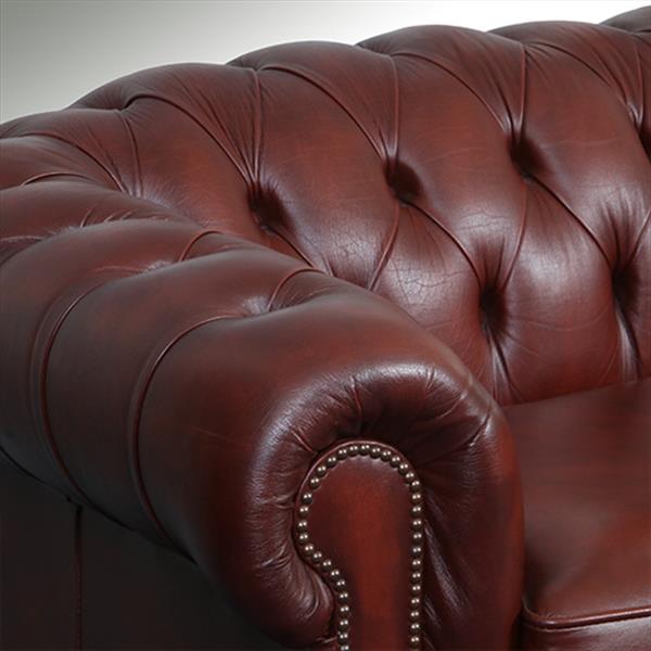 Grote foto vintage winchester furniture chesterfield bank 2.5 seater rust no.330330 antiek en kunst stoelen en banken