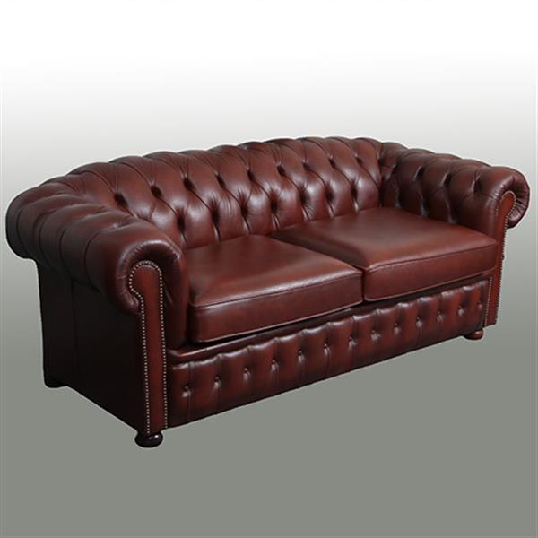 Grote foto vintage winchester furniture chesterfield bank 2.5 seater rust no.330330 antiek en kunst stoelen en banken