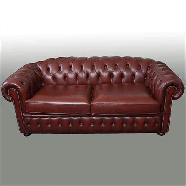 Grote foto vintage winchester furniture chesterfield bank 2.5 seater rust no.330330 antiek en kunst stoelen en banken