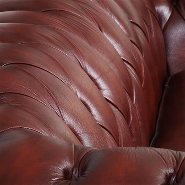 Grote foto vintage winchester furniture chesterfield bank 2.5 seater rust no.330330 antiek en kunst stoelen en banken