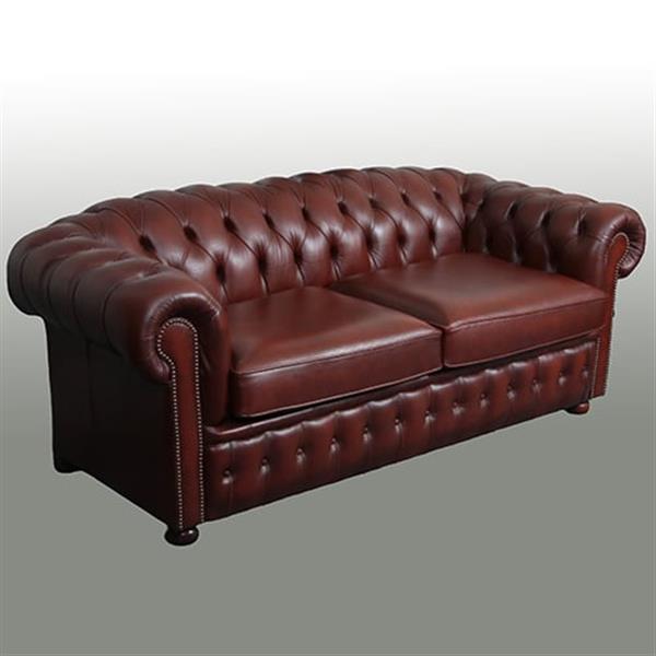 Grote foto vintage winchester furniture chesterfield bank 2.5 seater rust no.330330 antiek en kunst stoelen en banken