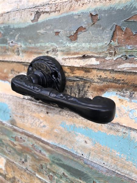 Grote foto deurbeslag set bb fancy black degelijke set. doe het zelf en verbouw materialen en producten