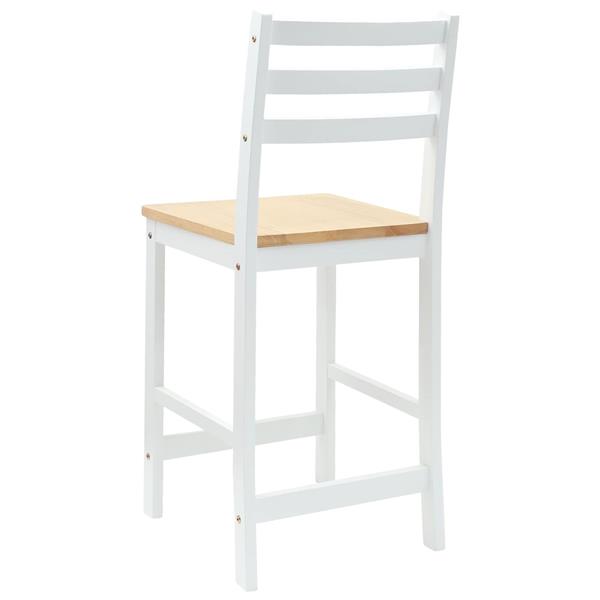 Grote foto vidaxl eettafelstoelen 2 pcs wit 40 x 47 5 x 99 5 cm huis en inrichting stoelen