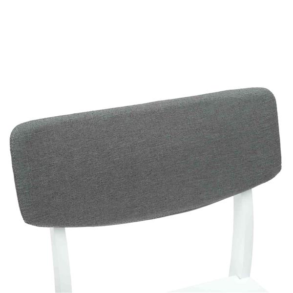 Grote foto vidaxl eettafelstoelen 2 pcs wit 48 x 49 x 95 cm massief rubberhout huis en inrichting stoelen