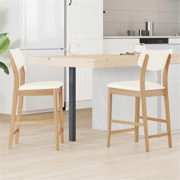 Grote foto vidaxl eettafelstoelen 2 pcs naturel 48 x 49 x 95 cm huis en inrichting stoelen