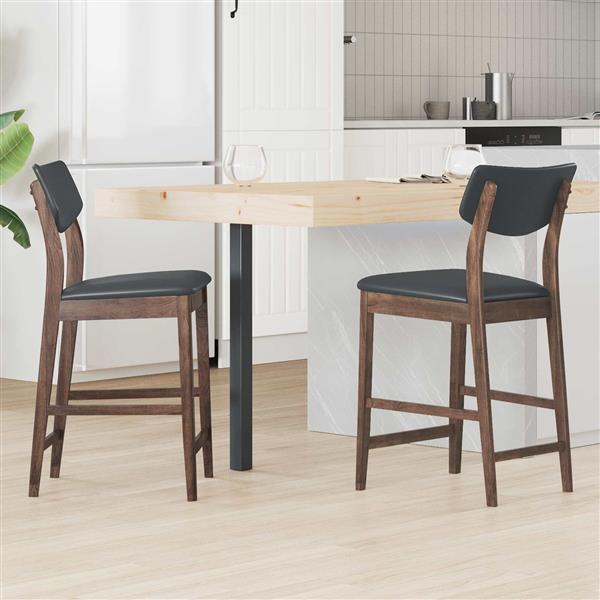 Grote foto vidaxl eettafelstoelen 2 pcs licht bruin 48 x 49 x 95 cm huis en inrichting stoelen