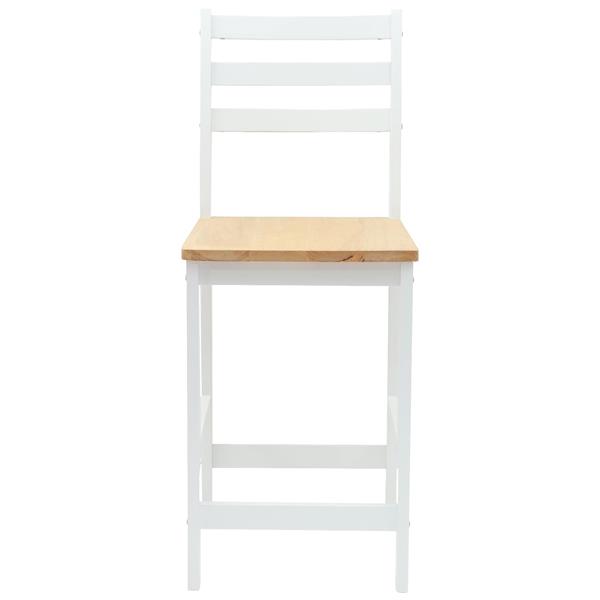 Grote foto vidaxl eettafelstoelen 2 pcs wit 40 x 47 5 x 99 5 cm huis en inrichting stoelen