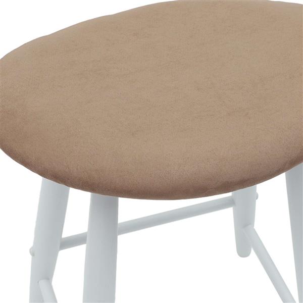 Grote foto vidaxl eettafelstoelen 2 pcs wit 46 x 37 x 63 cm massief rubberhout huis en inrichting stoelen