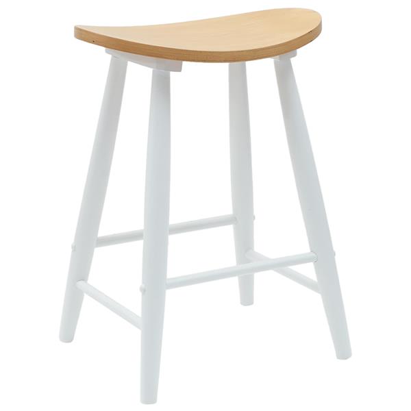 Grote foto vidaxl eettafelstoelen 2 pcs wit 46 x 37 x 63 cm massief rubberhout huis en inrichting stoelen