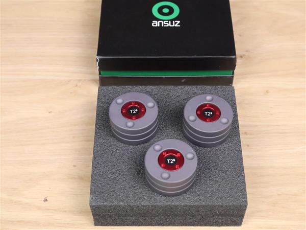 Grote foto ansuz acoustics darkz t2 supreme t2s resonance control feet set of 3 new 30 off audio tv en foto algemeen