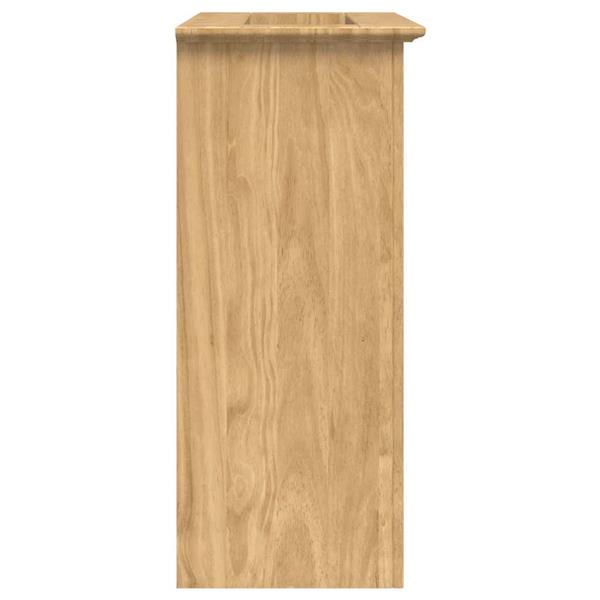 Grote foto vidaxl badkamer kast bodo honingbruin 70 x 35 x 80 cm bewerkt hout huis en inrichting complete badkamers