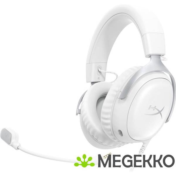 Grote foto hyperx cloud iii bedrade gaming headset in wit audio tv en foto koptelefoons