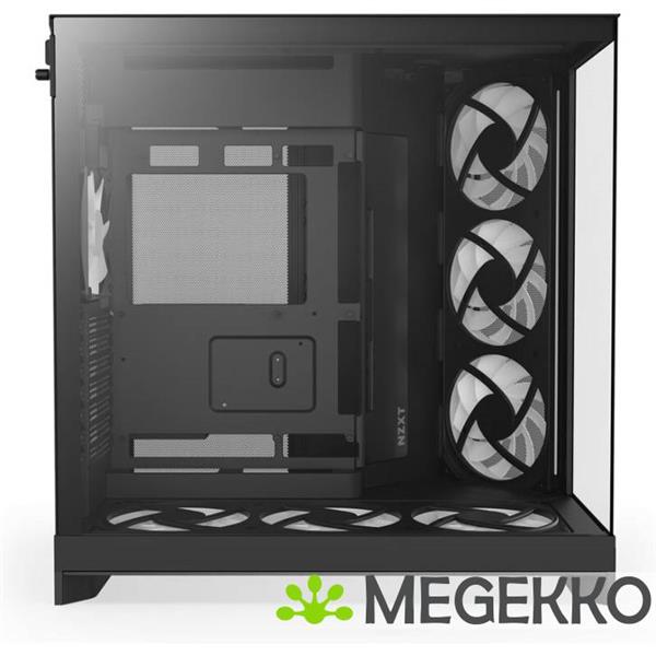 Grote foto nzxt h9 flow rgb black 2025 computers en software behuizingen en kasten
