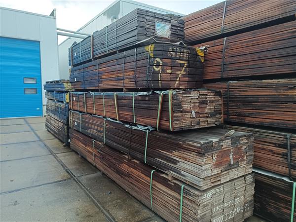 Grote foto 20x150mm hardhout fijn bezaagd 550cm doe het zelf en verbouw hout en planken