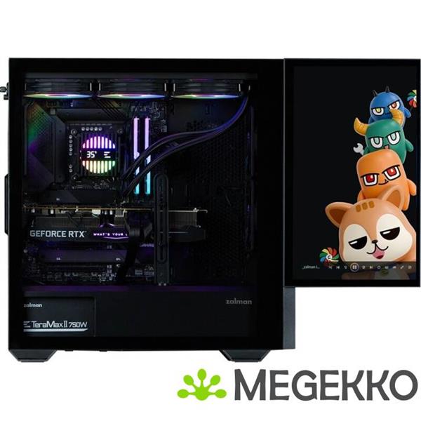 Grote foto zalman z10 ds midi tower zwart computers en software behuizingen en kasten