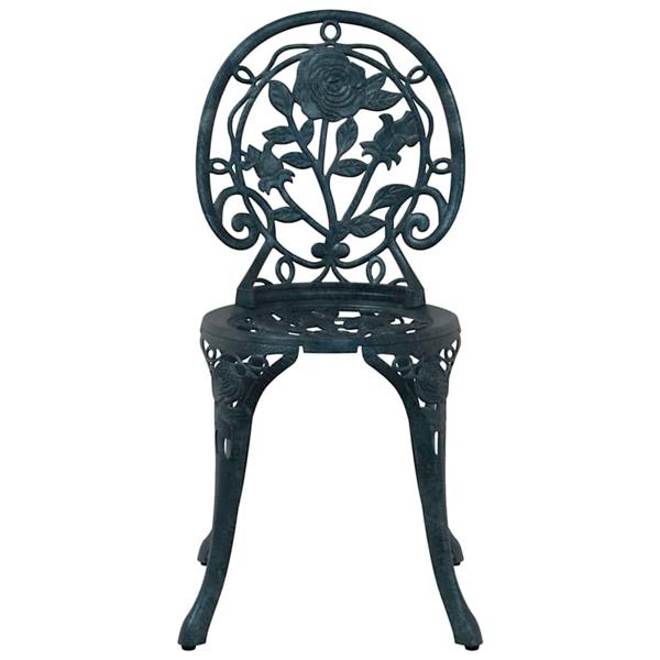 Grote foto vidaxl tuin bistro set 3 pcs groen aluminium tuin en terras tuinmeubelen