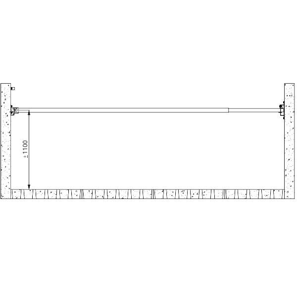 Grote foto slagboom eenvoudig 150 300 cm compleet robuust dieren en toebehoren runderen