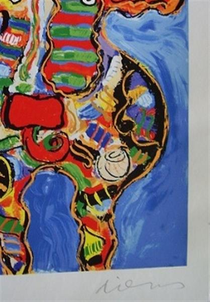 Grote foto peter diem colour full cow antiek en kunst litho en zeefdrukken