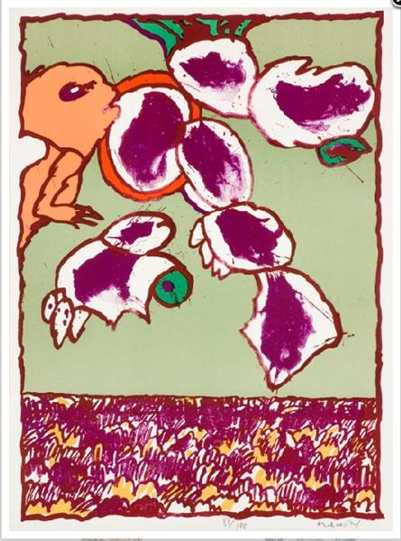 Grote foto gezocht pierre alechinsky kunstwerken e.a. antiek en kunst litho en zeefdrukken