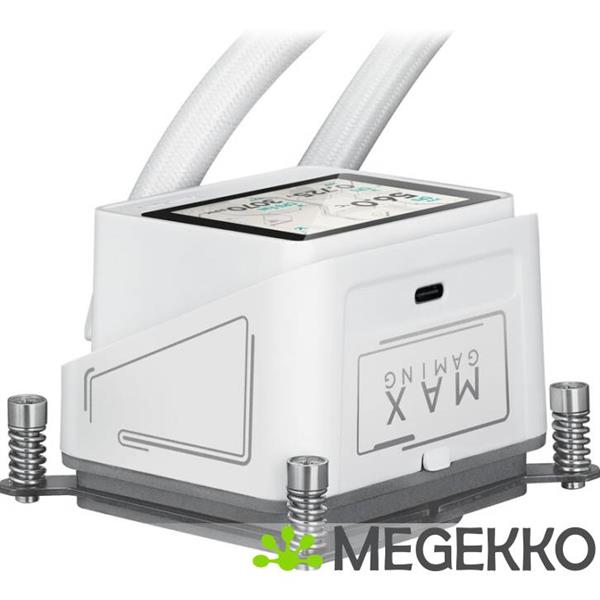 Grote foto asus max gaming lc 360 argb lcd white edition computers en software overige computers en software